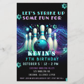 Budget Strike Up Neon Glow Bowling Verjaardag (Voorkant)