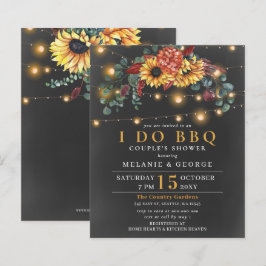 Budget String Light Sunflower I DO BBQ Uitnodiging