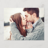 Budget String Lights Paarse foto bruiloft uitnodig (Achterkant)