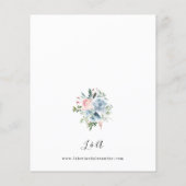 Budget Stusty Blue Baby & Blush Pink Floral Weddin (Achterkant)