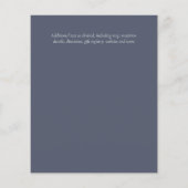Budget Stusty Blue Eucalyptus Wedding Invita (Achterkant)