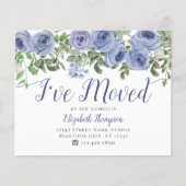 Budget Stusty Blue Floral Ik heb Kaart verplaatst (Voorkant)