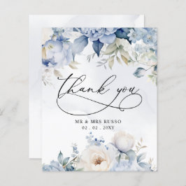 Budget Stusty Blue Floral Weddenschap Hartelijk da