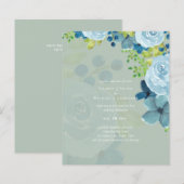 Budget Stusty Blue Floral Wedding (Voorkant / Achterkant)
