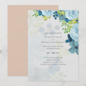 Budget Stusty Blue Floral Wedding (Voorkant / Achterkant)