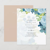 Budget Stusty Blue Floral Wedding (Voorkant / Achterkant)