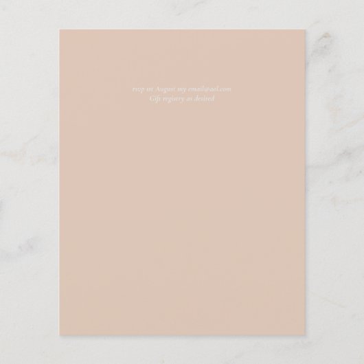 Budget Stusty Blue Floral Wedding (Achterkant)