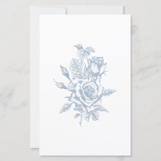 Budget Stusty Blue Floral Wedding (Achterkant)