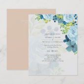 Budget Stusty Blue Floral Wedding (Voorkant / Achterkant)