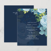 Budget Stusty Blue Flowers Sage Wedding (Voorkant / Achterkant)