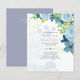 Budget Stusty Blue Flowers Sage Wedding
