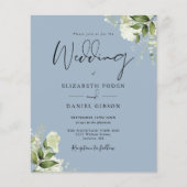 Budget Stusty Blue Foliage Foto Weddenschap (Voorkant)