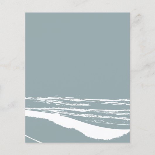 Budget Stusty Blue Palm Tree Wedding Invitations (Achterkant)