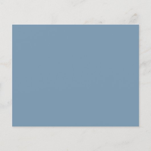 Budget Stusty Blue Photo Wedding Save the Date (Achterkant)