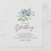 Budget Stusty Blue Sage Green Floral Wedding (Voorkant)