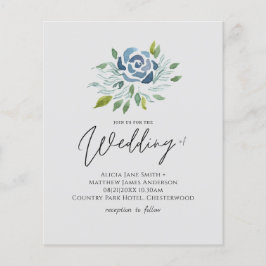 Budget Stusty Blue Sage Green Floral Wedding