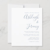 Budget Stusty Blue Script Weddenschap (Voorkant)