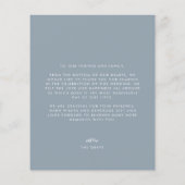 BUDGET Stusty Blue Weddenfoto Hartelijk dank Flyer (Achterkant)