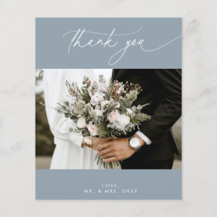 BUDGET Stusty Blue Weddenfoto Hartelijk dank Flyer