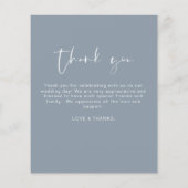 Budget Stusty Blue Weddenschap Hartelijk dank (Achterkant)
