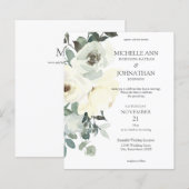 Budget Stusty Blue & White Floral Wedding (Voorkant / Achterkant)