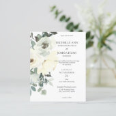 Budget Stusty Blue & White Floral Wedding (Staand voorkant)