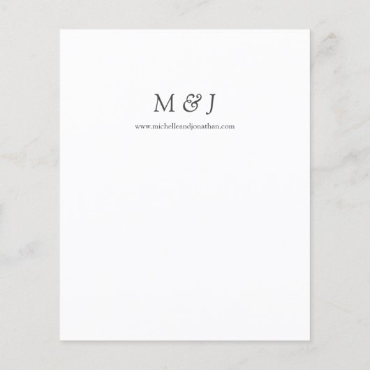 Budget Stusty Blue & White Floral Wedding (Achterkant)