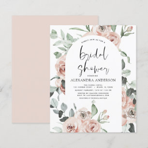 Budget Stusty Pink Floral Bridal Shower