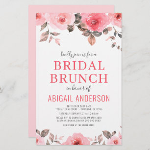 Budget Stusty Pink Floral Bridal Shower