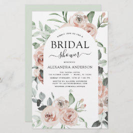 Budget Stusty Pink Floral Bridal Shower