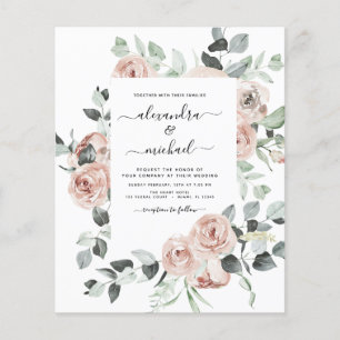 Budget Stusty Pink Floral Foto Eucalyptus Weddensc