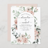 Budget Stusty Pink Floral Foto Eucalyptus Weddensc (Voorkant / Achterkant)