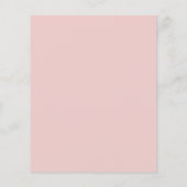 BUDGET Stusty Pink Floral Weddenschap (Achterkant)