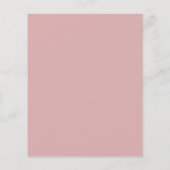 Budget Stusty Pink Floral Wedding (Achterkant)