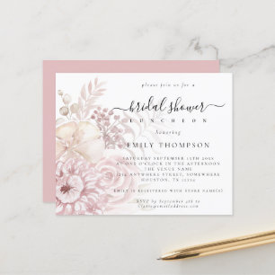 Budget Stusty Pink Florals Bridal Shower