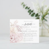 Budget Stusty Pink Florals Vrouw 40e Partij Uitnod (Staand voorkant)