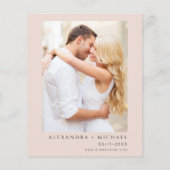 Budget Stusty Pink Foto Floral Eucalyptus Weddensc Flyer (Achterkant)