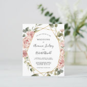 Budget Stusty Pink Rose Floral Wedding (Staand voorkant)