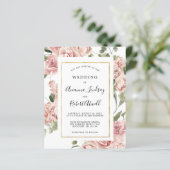 Budget Stusty Pink Rose Floral Wedding (Staand voorkant)