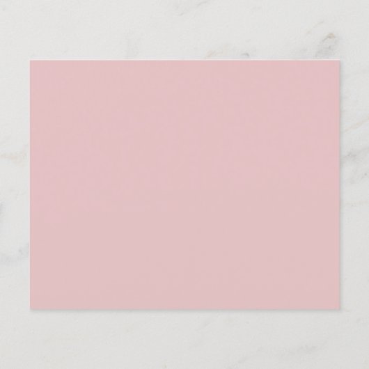 Budget Stusty Pink Tinted Florals Wedding RSVP (Achterkant)