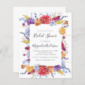 Budget Succulent Bridal Shower Invitation (Voorkant / Achterkant)