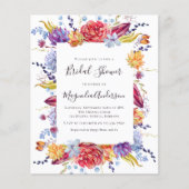 Budget Succulent Bridal Shower Invitation (Voorkant)