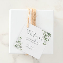 Budget Succulent Eucalyptus Leaves Bedankt Bedankjes Labels
