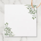 Budget Succulent Eucalyptus Leaves Bedankt Bedankjes Labels (Achterkant)