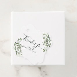 Budget Succulent Eucalyptus Leaves Bedankt Bedankjes Labels
