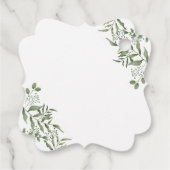 Budget Succulent Eucalyptus Leaves Bedankt Bedankjes Labels (Achterkant)