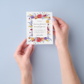 Budget Succulent Wedding Uitnodiging Flyer (Hand)