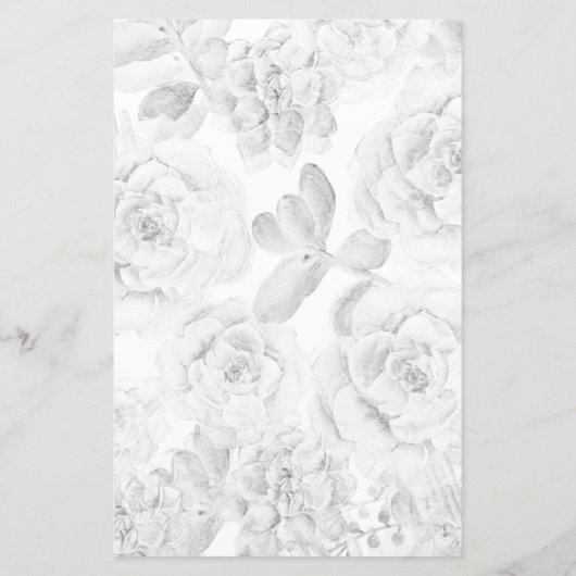 Budget succulente bruybruiloft-uitnodiging (Achterkant)