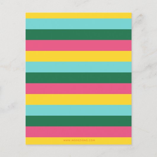 Budget Summer Birthday Party Uitnodiging (Achterkant)