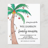Budget Summer Family Reunion Uitnodiging (Voorkant)